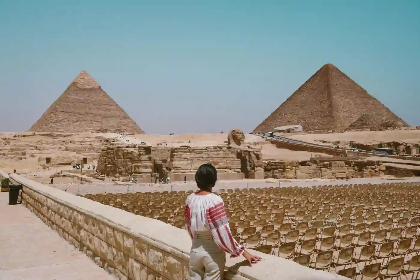 Close up of Pyramid stone blocks
