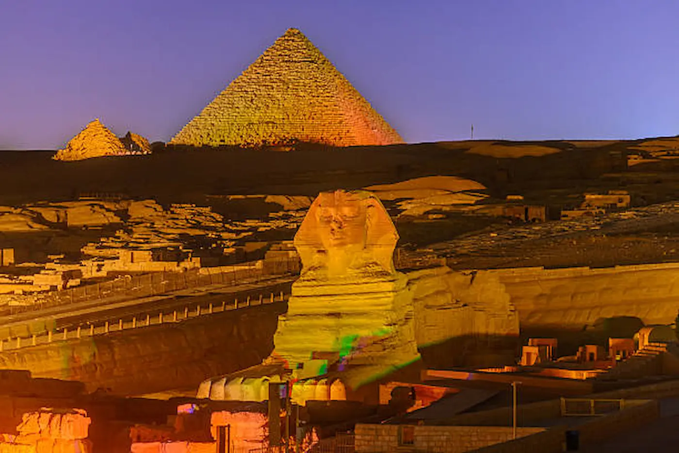 Sphinx and Pyramid