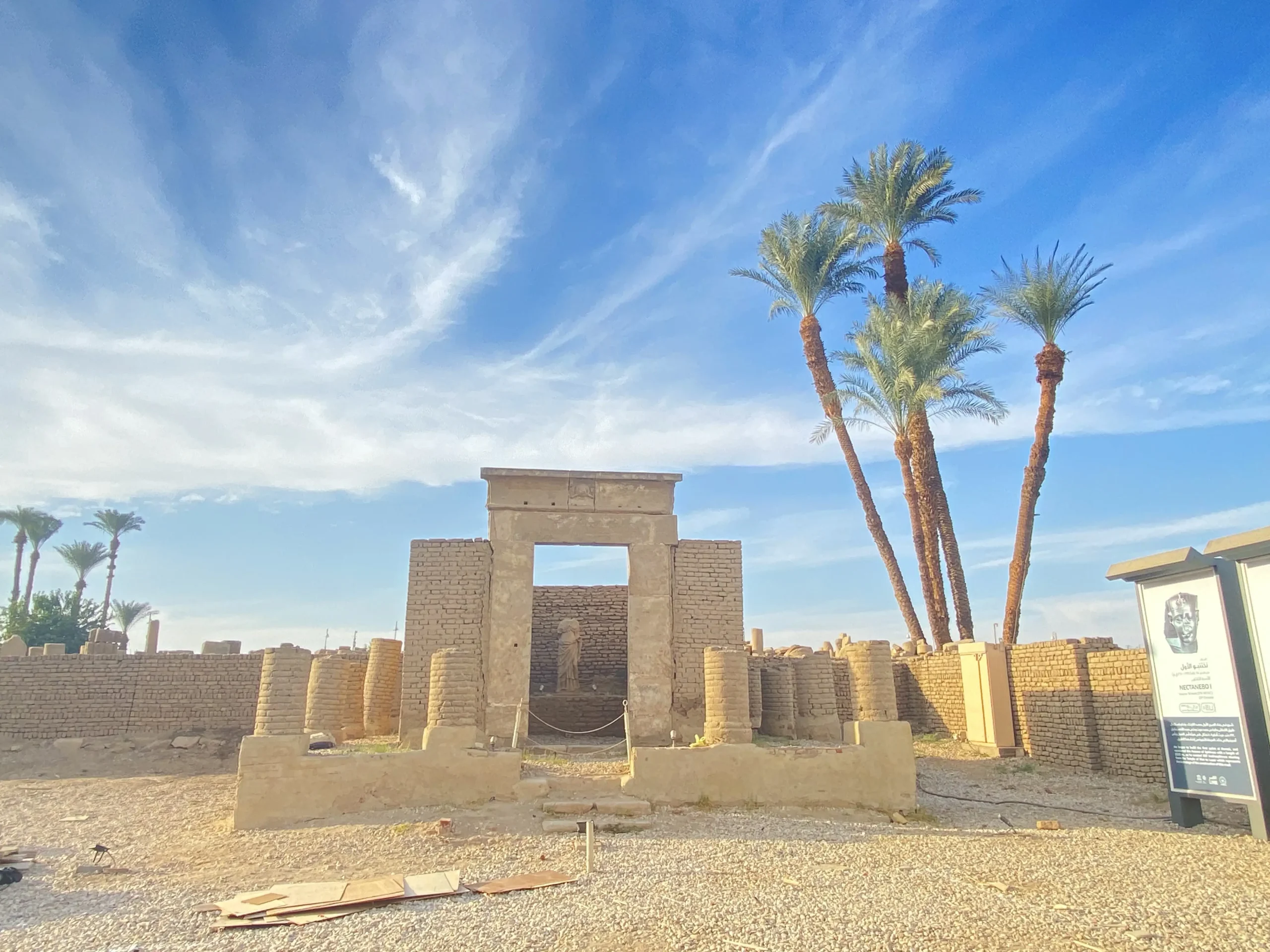 Five-star Nile cruise ship sailing upstream from Luxor to Aswan in Egypt