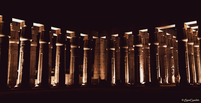Ancient Egyptian temple columns, part of the wider heritage circuit our Cairo and Alexandria family tour opens up
