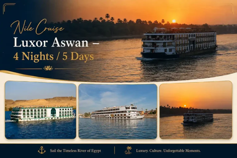 Nile Cruise Luxor Aswan – 4 Nights 5 Days