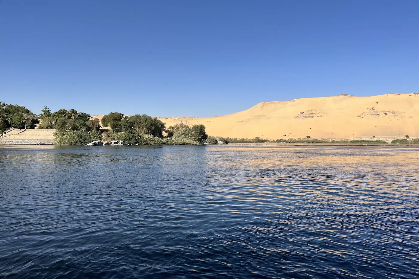 Green riverside gardens in Egypt, a change of scene for day four of a Cairo trip