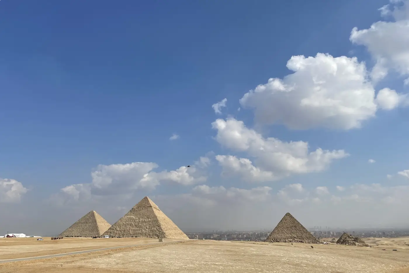 Pyramids of Giza featured on Nile Routes Cairo tour programmes