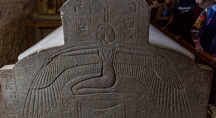 Rock-cut royal tombs in the Valley of the Kings and Queens near Luxor