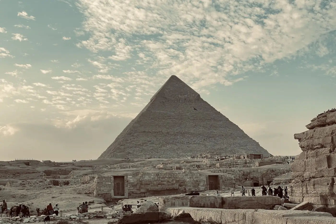 Pyramid architecture in Egypt, seen on day two of a Cairo itinerary